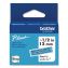Genuine P-Touch BTAG Label Tapes, 0.47" x 13.1 ft, Black on Light Blue1