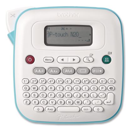 P-Touch PT-N20 Personal Desktop Label Maker, 2 Lines, 6 x 6 x 2.91