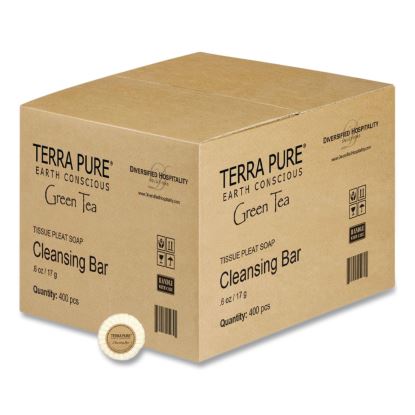 Terra Pure Cleansing Bar, Green Tea Lemongrass, 0.6 oz Bar, 400/Carton1