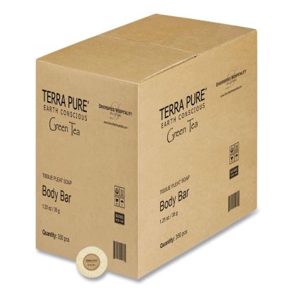Terra Pure Cleansing Bar, Green Tea Lemongrass, 1.25 oz, 350/Carton1