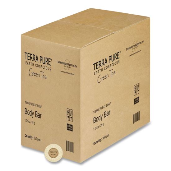 Terra Pure Cleansing Bar, Green Tea Lemongrass, 1.25 oz, 350/Carton1