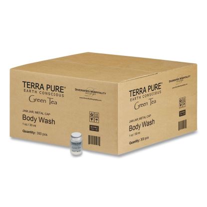 Terra Pure Shampoo Jam Jar, Green Tea Lemongrass, 1 oz Jar, 300/Carton1