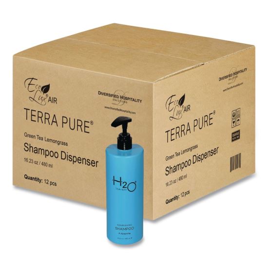 H2O Therapy Shampoo Air Pump, White Tea and Lemongrass, 16.23 oz Bottle, 12/Carton1