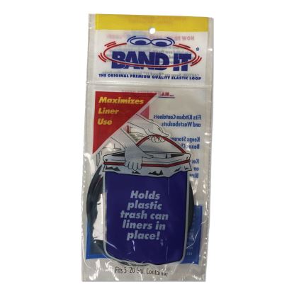 Trash Can Loops, for 5 gal to 20 gal Can, 0.25" x 16", Black, 36/Carton1