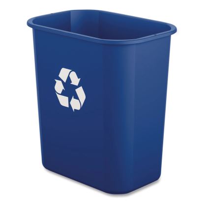 Deskside Recycling Bin, 3 gal, Polypropylene, Blue1