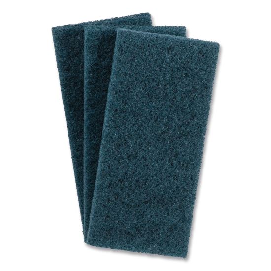 Medium-Duty Scrub Pad, 4.62 x 10, Blue, 10/Carton1