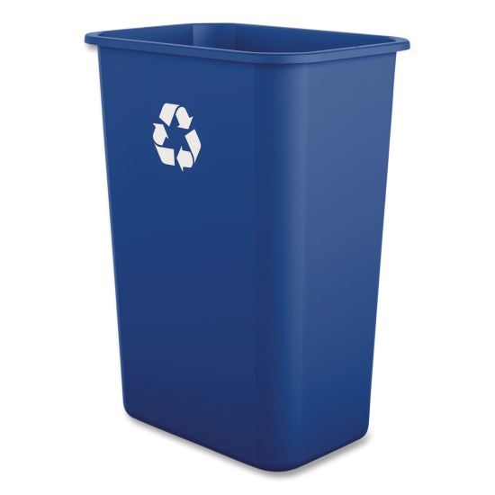 Recycling Container, 10 gal, Polypropylene, Blue1