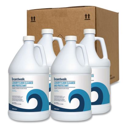 Luxury Floor Cleaner and Protectant, Lemon Scent, 1 gal Bottle, 4/Carton1