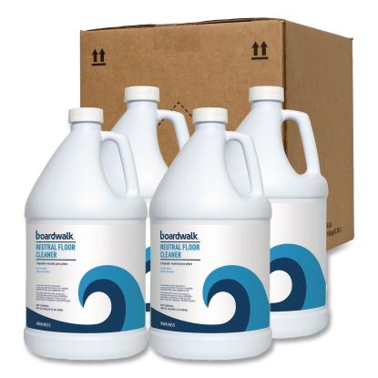 Neutral Floor Cleaner, Lemon Scent, 1 gal Bottle, 4/Carton1