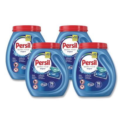 Ultra Pacs Original Everyday Clean Laundry Detergent, 76 Pods/Tub, 4 Tubs/Carton1