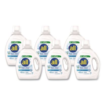 Free Clear HE Laundry Detergent, 58 Loads, Unscented, 73 oz Bottle, 6/Carton1