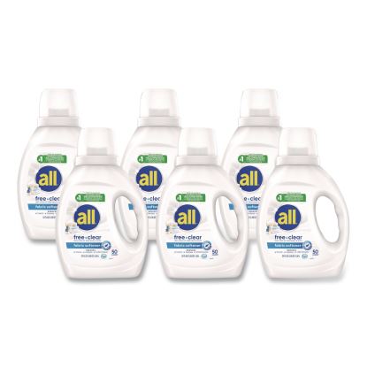 Free Clear Liquid Fabric Softener, Fragrance Free, 34 oz Bottle, 6/Carton1