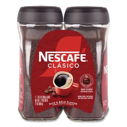 Clasico Dark Roast Instant Coffee, 21 oz Jar, 2/Carton1