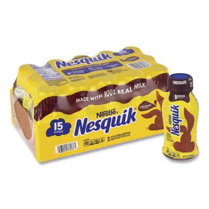 Nesquik Chocolate Lowfat Milk, 8 oz Bottle,  15/Carton1