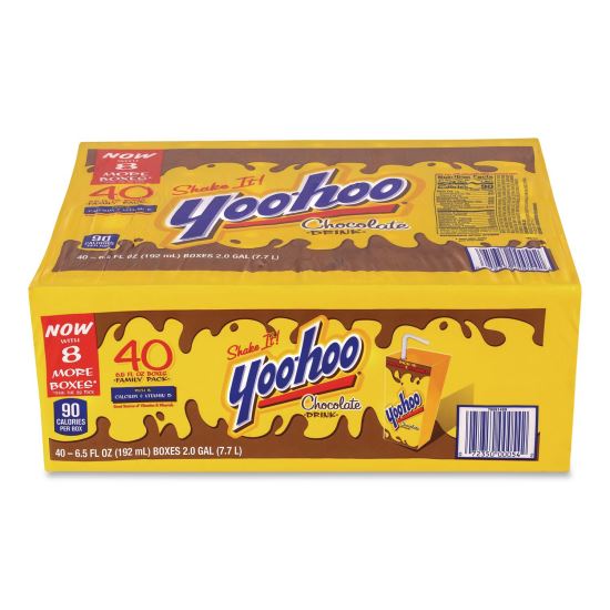 Chocolate Drink Boxes, Chocolate, 6.5 oz Box, 40/Carton1