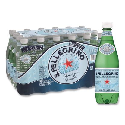 Sparkling Water Bottles, Unflavored, 16.9 oz Bottle, 24/Carton1