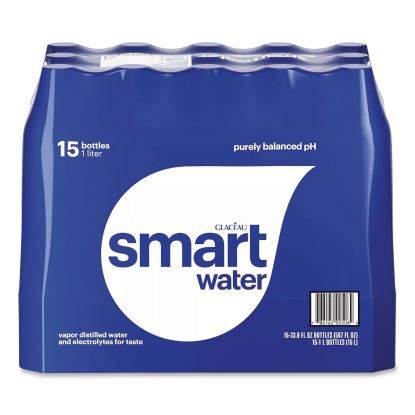 Vapor-Distilled Water, Unflavored, 33.8 oz Bottle, 15/Carton1