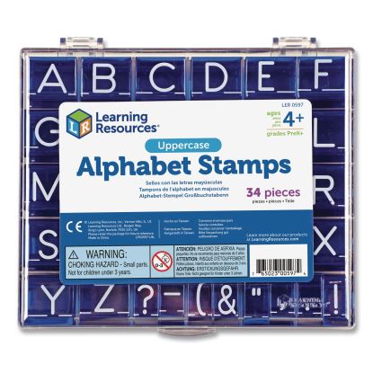 Uppercase Alphabet Stamps, 1", 34 Stamps1