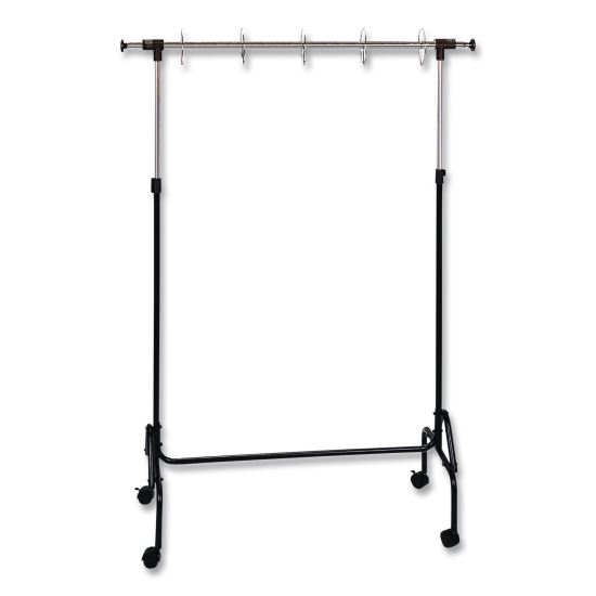 Adjustable Chart Stand, 35" to 74" w x 50" to 80" h, Black1
