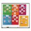 Magnetic Pocket Chart Squares, Classroom/Teacher Organizer Set, 7 Pockets, Assorted Colors, Set of 61