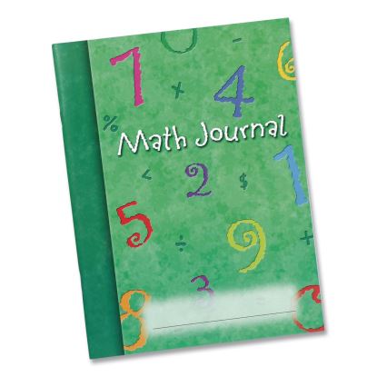 Math Journal, Graph Ruled/College Ruled, Green Cover, (64) 9 x 7 Sheets, 10 Journals1