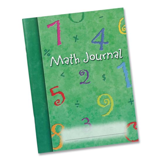 Math Journal, Graph Ruled/College Ruled, Green Cover, (64) 9 x 7 Sheets, 10 Journals1