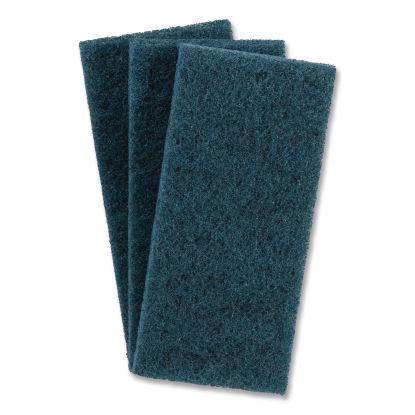 Doodlebug Medium-Duty Scrub Pad, 4.62" x 10", Blue, 10/Carton1