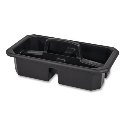 Cleaning Caddy, Compatible with Full Size and Compact Housekeeping Carts, Plastic, Black, 6/Carton1