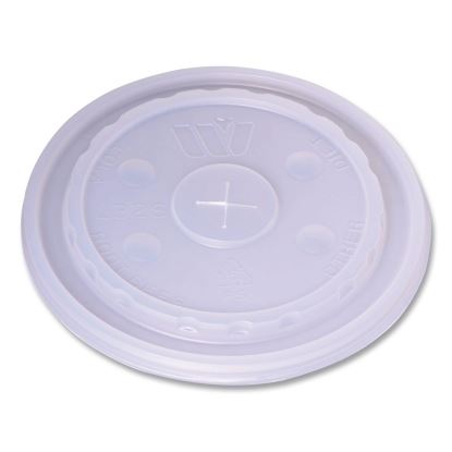 Plastic Lids for Foam Cups and Bowls, Slotted, Fits 32 oz to 64 oz Cold Cups, Translucent, 1,000/Carton1