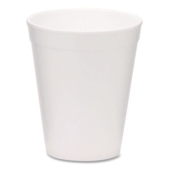 Foam Drink Cups, 10 oz, White, 1,000/Carton1