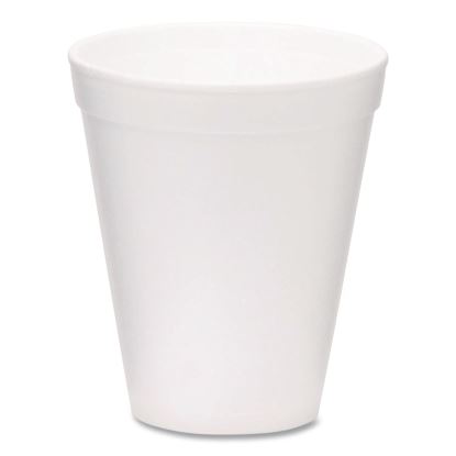 Foam Drink Cups, 12 oz, White, 1,000/Carton1