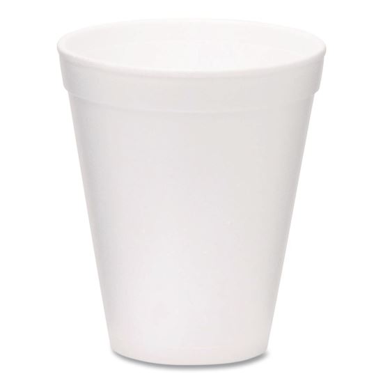 Foam Drink Cups, 12 oz, White, 1,000/Carton1