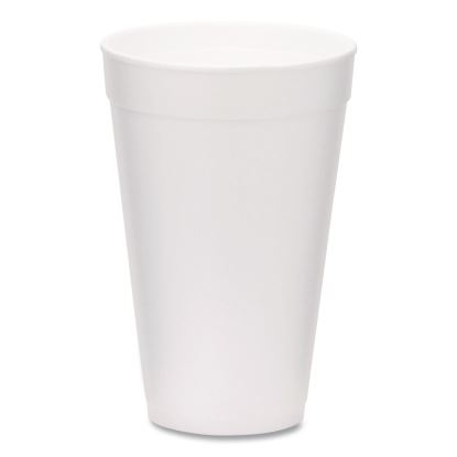 Foam Drink Cups, 16 oz, White, 500/Carton1