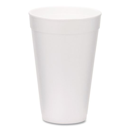 Foam Drink Cups, 16 oz, White, 500/Carton1