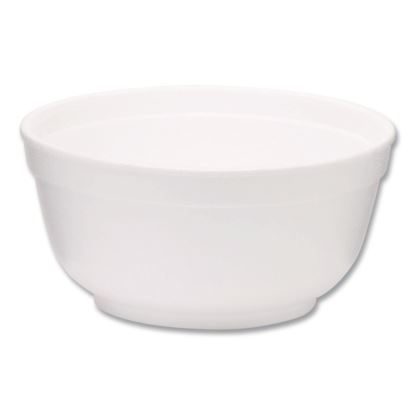 Foam Bowls, Squat Style, 8 oz, White, 1,000/Carton1