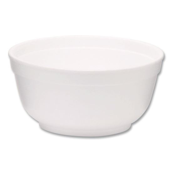 Foam Bowls, Squat Style, 8 oz, White, 1,000/Carton1