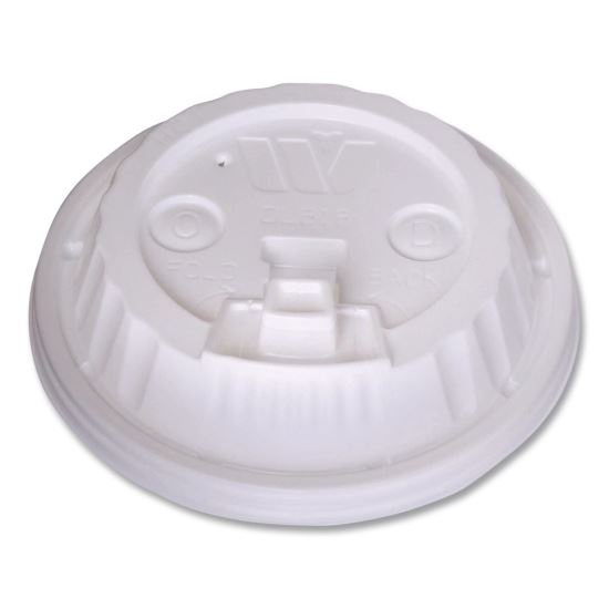 Plastic Lids for Foam Cups and Bowls, Dome, Fits 12 oz to 24 oz Hot Cups, White, 1,000/Carton1