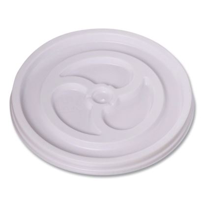 Plastic Lids for Foam Cups and Bowls, Vented, Fits 6 oz Hot Cups, White, 1,000/Carton1