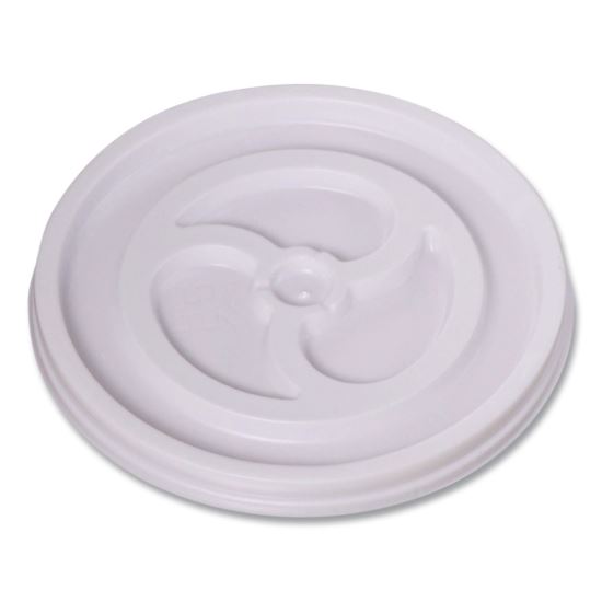 Plastic Lids for Foam Cups and Bowls, Vented, Fits 6 oz Hot Cups, White, 1,000/Carton1