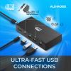 Adesso AUH-4060 laptop dock/port replicator Wired USB 3.2 Gen 1 (3.1 Gen 1) Type-C Black8