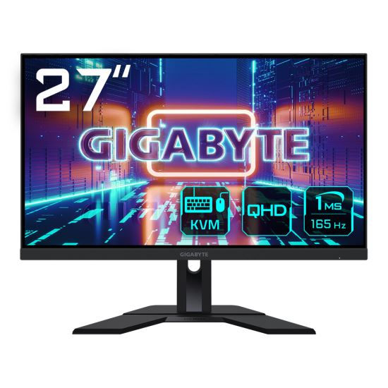 GIGABYTE M27Q P computer monitor 27" 2560 x 1440 pixels Quad HD Black1
