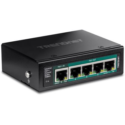 Trendnet TI-B541 network switch Unmanaged Gigabit Ethernet (10/100/1000) Power over Ethernet (PoE) Black1