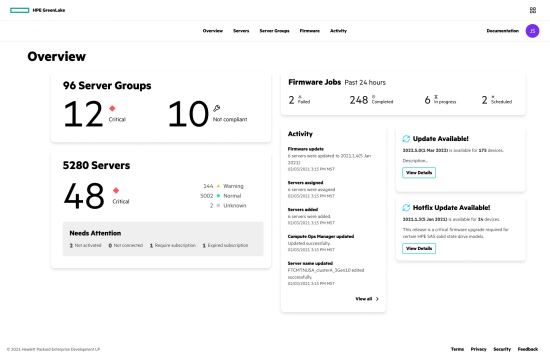 HPE Compute Ops Management Standard 1-year Upfront ProLiant SaaS1