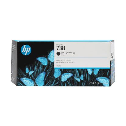 HP 738 300-ml Black DesignJet Ink Cartridge1