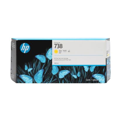 HP 738 300-ml Yellow DesignJet Ink Cartridge1