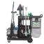 DeepCleanRx Janitorial Carts, Plastic, 3 Shelves, 24 x 26 x 26, Black1