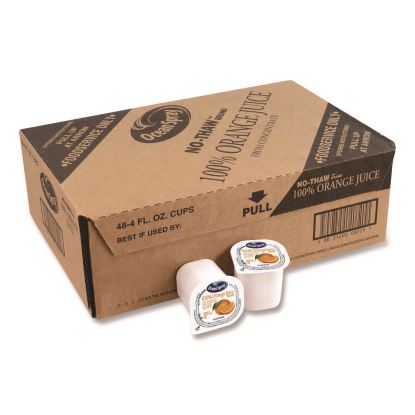 No-Thaw 100% Juice Cups, Orange, 4 oz Cups, 48/Carton1
