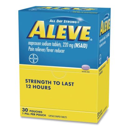 Pain Reliever Tablets Refill Packs, 1 Tablet/Packet, 30/Box1