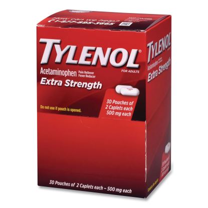 Extra Strength Caplets, Two-Pack, 30/Box1