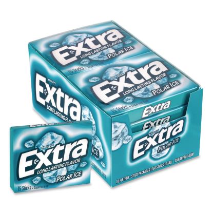Extra Polar Ice Sugar-Free Gum, Polar Ice, 15 Sticks/Pack, 10 Packs/Carton1